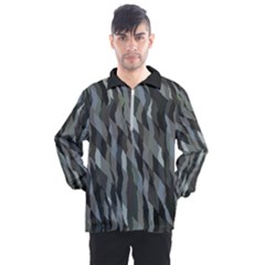 Intricate Camo Print Design Bk Men s Half Zip Pullover