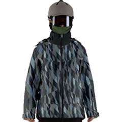 Intricate Camo Print Design Bk Men s Zip Ski And Snowboard Waterproof Breathable Jacket