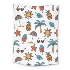 Summer Pineapple Fruit Tropical Medium Tapestry