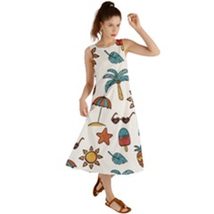 Summer Pineapple Fruit Tropical Summer Maxi Dress by Grandong