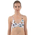 Summer Pineapple Fruit Tropical Wrap Around Bikini Top View1