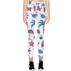 Summer Pineapple Fruit Tropical Pocket Leggings  by Grandong