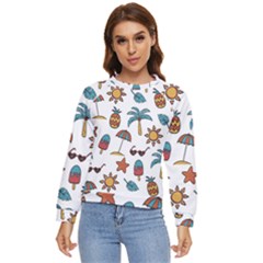 Summer Pineapple Fruit Tropical Women s Long Sleeve Raglan T-shirt