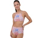 July Summer Strawberry Pink Berry Halter Tankini Set View1