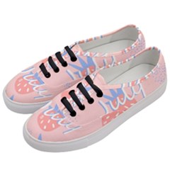 July Summer Strawberry Pink Berry Women s Classic Low Top Sneakers by Grandong