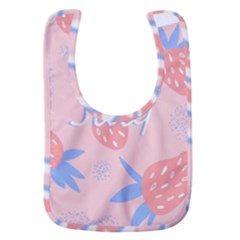 July Summer Strawberry Pink Berry Baby Bib