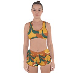 Lemon Citrus Fruit Summer Painting Drawing Racerback Boyleg Bikini Set by Grandong