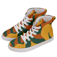 Lemon Citrus Fruit Summer Painting Drawing Women s Hi-top Skate Sneakers by Grandong