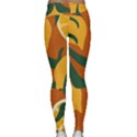 Lemon Citrus Fruit Summer Painting Drawing Lightweight Velour Classic Yoga Leggings View2