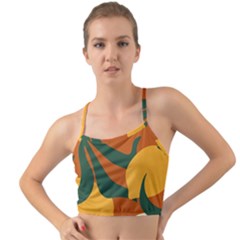 Lemon Citrus Fruit Summer Painting Drawing Mini Tank Bikini Top by Grandong