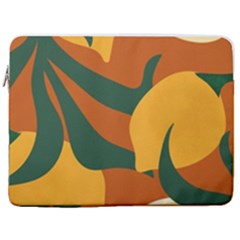 Lemon Citrus Fruit Summer Painting Drawing 17  Vertical Laptop Sleeve Case With Pocket by Grandong