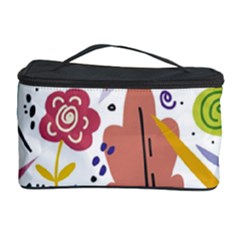 Summer Flowers Spring Background Cosmetic Storage Case by Grandong