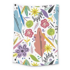 Summer Flowers Spring Background Medium Tapestry