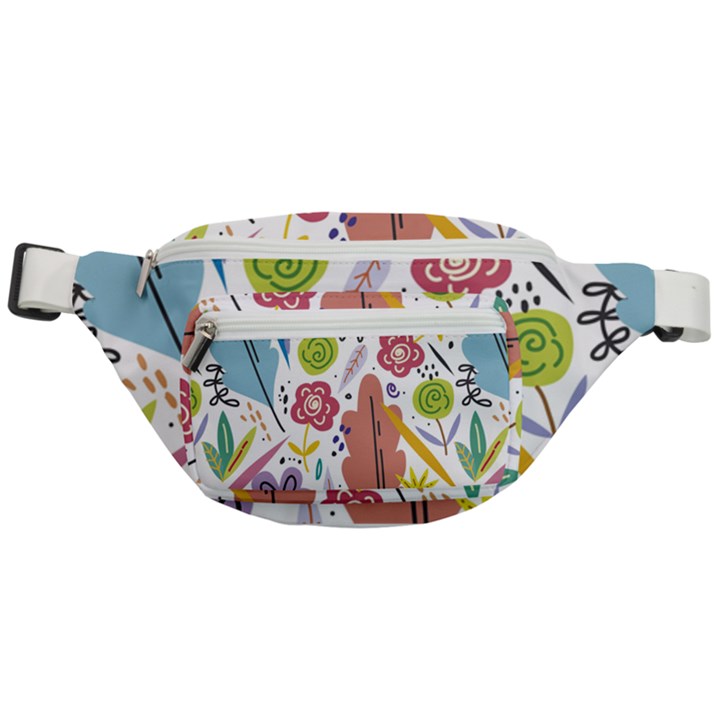 Summer Flowers Spring Background Fanny Pack