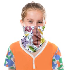 Summer Flowers Spring Background Face Covering Bandana (kids) by Grandong