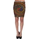 Swirl Vortex Emoji Cyclone Motion Art Bodycon Skirt View1