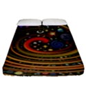 Swirl Vortex Emoji Cyclone Motion Art Fitted Sheet (King Size) View1