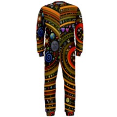 Swirl Vortex Emoji Cyclone Motion Art Onepiece Jumpsuit (men)