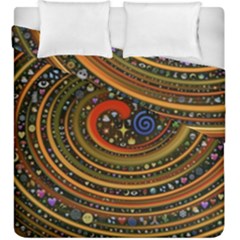 Swirl Vortex Emoji Cyclone Motion Art Duvet Cover Double Side (king Size)