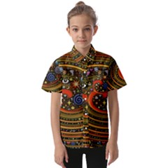 Swirl Vortex Emoji Cyclone Motion Art Kids  Short Sleeve Shirt