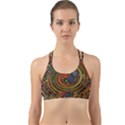 Swirl Vortex Emoji Cyclone Motion Art Back Web Sports Bra View1