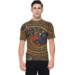 Swirl Vortex Emoji Cyclone Motion Art Men s Short Sleeve Rash Guard by Paksenen