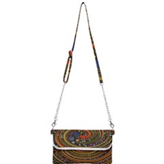 Swirl Vortex Emoji Cyclone Motion Art Mini Crossbody Handbag by Paksenen