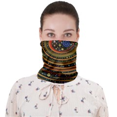 Swirl Vortex Emoji Cyclone Motion Art Face Covering Bandana (adult) by Paksenen