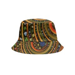 Swirl Vortex Emoji Cyclone Motion Art Inside Out Bucket Hat (kids) by Paksenen