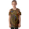 Swirl Vortex Emoji Cyclone Motion Art Fold Over Open Sleeve Top View1