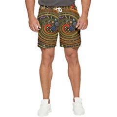 Swirl Vortex Emoji Cyclone Motion Art Men s Runner Shorts