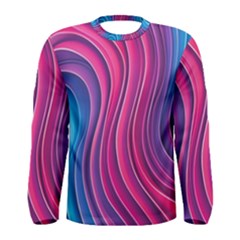 Spiral Swirl Pattern Light Circle Men s Long Sleeve T-shirt