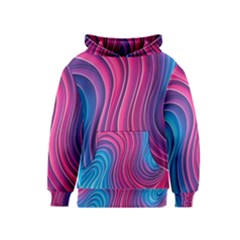 Spiral Swirl Pattern Light Circle Kids  Pullover Hoodie