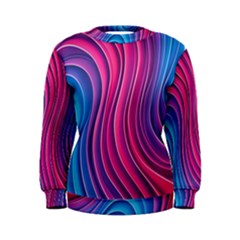 Spiral Swirl Pattern Light Circle Women s Sweatshirt