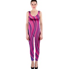 Spiral Swirl Pattern Light Circle One Piece Catsuit by Ndabl3x