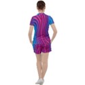 Spiral Swirl Pattern Light Circle Women s T-Shirt and Shorts Set View2