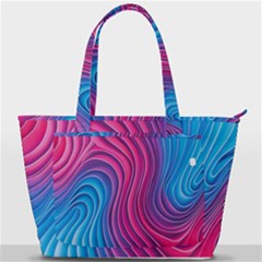 Spiral Swirl Pattern Light Circle Back Pocket Shoulder Bag  by Ndabl3x