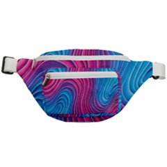 Spiral Swirl Pattern Light Circle Fanny Pack by Ndabl3x