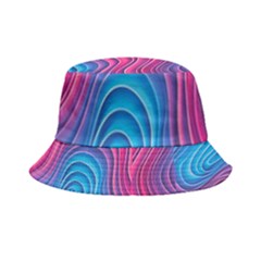 Spiral Swirl Pattern Light Circle Inside Out Bucket Hat by Ndabl3x