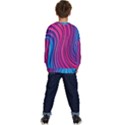 Spiral Swirl Pattern Light Circle Kids  Crewneck Sweatshirt View4