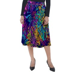 Illustration Graphics Art Classic Velour Midi Skirt 