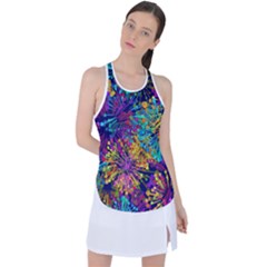 Illustration Graphics Art Racer Back Mesh Tank Top