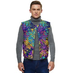 Illustration Graphics Art Men s Button Up Puffer Vest	