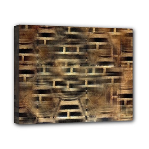 Textures Brown Wood Canvas 10  X 8  (stretched) by anzea