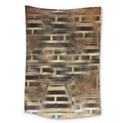 Textures Brown Wood Large Tapestry