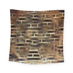 Textures Brown Wood Square Tapestry (small)