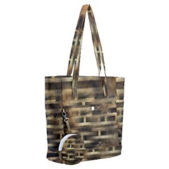 Textures Brown Wood Everyday Shoulder Bag With Pouch Bag by anzea