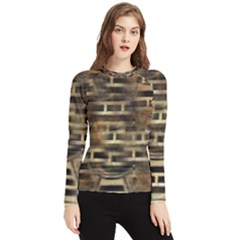 Textures Brown Wood Women s Long Sleeve Rash Guard by anzea