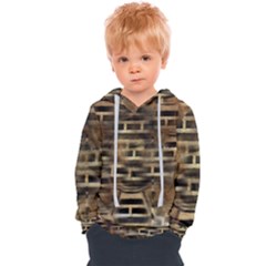 Textures Brown Wood Kids  Overhead Hoodie