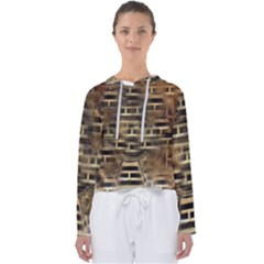 Textures Brown Wood Women s Slouchy Sweat